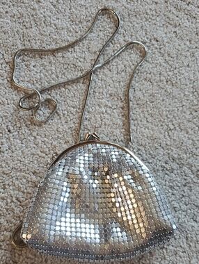 MARK Silver Metal Mesh Small 6” Formal Purse